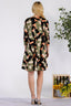 Celeste Full Size Geometric Round Neck Dress with Pockets