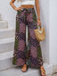 Floral High Rise Wide Leg Pants
