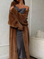 Fuzzy Open Front Longline Cardigan