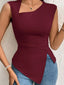 Slit Asymmetrical Tank Top