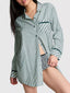 Striped Long Sleeve Button-Up Shirt