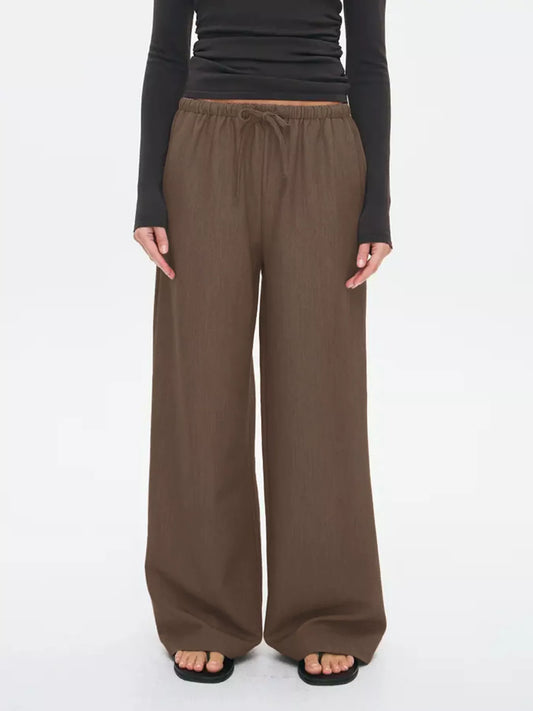Wide Leg Drawstring Pants