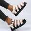 Peep Toe Buckle Platform Sandals