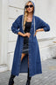 Button Up Long Sleeve Longline Hooded Denim Outerwear