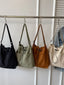 Drawstring Closure Canvas Crossbody Bag