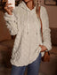Drawstring Long Sleeve Fleece Hoodie