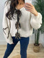 Tie Front Long Sleeve Sweater