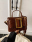 Buckle Decor Crossbody Bag