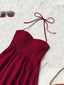 Sweetheart Neck Halter Neck Tiered Dress