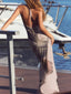 Halter Neck Bodycon Maxi Dress