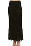 ADORA Scallop Trim Detail Knit Skirt