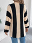 Color Block Button-Up Cardigan