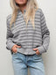 Striped Button Up Cardigan