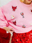 Halloween Sequin Round Neck Long Sleeve Sweatshirt