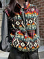 Geometric Fleece Vest Coat