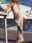 Halter Neck Bodycon Maxi Dress