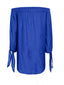 Off Shoulder Decor Button Mini Dress