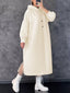 Textured Knit Hoodie Dress with Side Slit