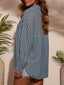 Striped Button-Down Casual Shirt