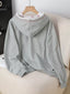 Bow Embroidered Long Sleeve Hoodie