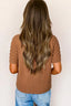 Textured Knit Short Sleeve Pullover