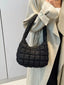 Quilted Ruched Shoulder Bag