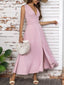 Full Size Slit V-Neck Sleeveless Dress Plus Size