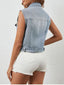 Button Up Denim Vest