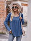 Square Neck Long Sleeve T-Shirt