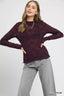 Umgee Lace Sheer Long Sleeve Top