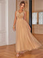 Sequin V-Neck Sleeveless Dress