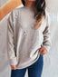 Sequined Embellished Round Neck Sweater