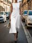 Round Neck Sleeveless Midi Dress