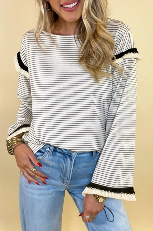 Striped Long Sleeve Top