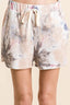 BiBi Tie Dye Terry Shorts with Drawstring