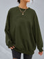 Stereoscopic Letter Round Neck Long Sleeve Sweatshirt