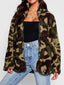 Camouflage Zip Up Oversized Jacket
