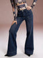 High-Waisted Flare Leg Jeans