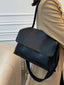 Crocodile Embossed Flap Shoulder Bag