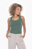 MONO B Slim Fit Scoop Neck Tank