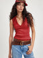 Solid V-Neck Tank