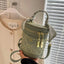 Letter Adjustable Strap Bucket Bag