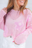 Openwork Round Neck Floral Knit Cover Up