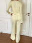 Cami & Long Sleeve Cardigan & Wide Leg Pants Set