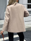 Lapel Collar Button Up Blazer
