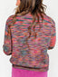 Space Dye Yarn Crew Neck Sweater