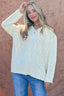And The Why Textured Basic Collar Neck Sweater Pullover