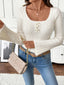 Scoop Neck Long Sleeve Sweater