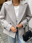 Wool Blend Double-Breasted Jacket