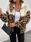 Leopard Zip Up Fleece Jacket